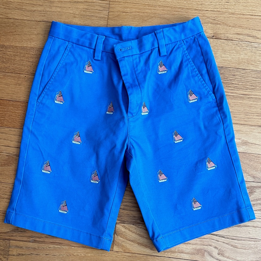 Blue Embroidered Boys Shorts size 12